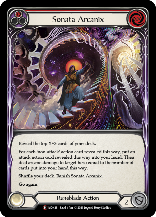 Sonata Arcanix (Rainbow Foil) [U-MON231-RF] Unlimited Edition Rainbow Foil | Shuffle n Cut Hobbies & Games