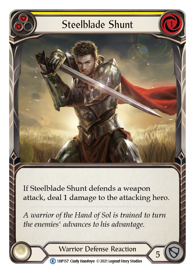 Steelblade Shunt (Yellow) [1HP157] | Shuffle n Cut Hobbies & Games
