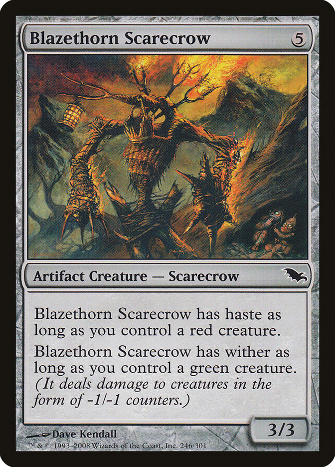 Blazethorn Scarecrow [Shadowmoor] | Shuffle n Cut Hobbies & Games