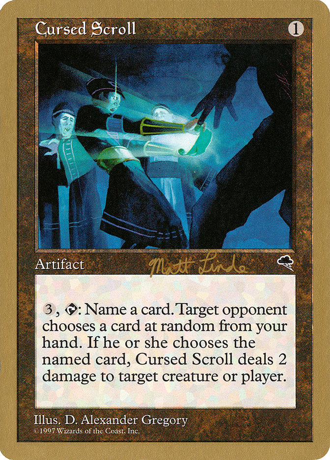 Cursed Scroll (Matt Linde) [World Championship Decks 1999] | Shuffle n Cut Hobbies & Games