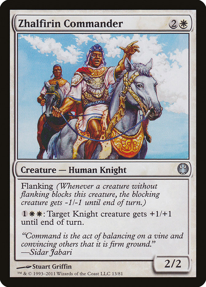 Zhalfirin Commander [Duel Decks: Knights vs. Dragons] | Shuffle n Cut Hobbies & Games