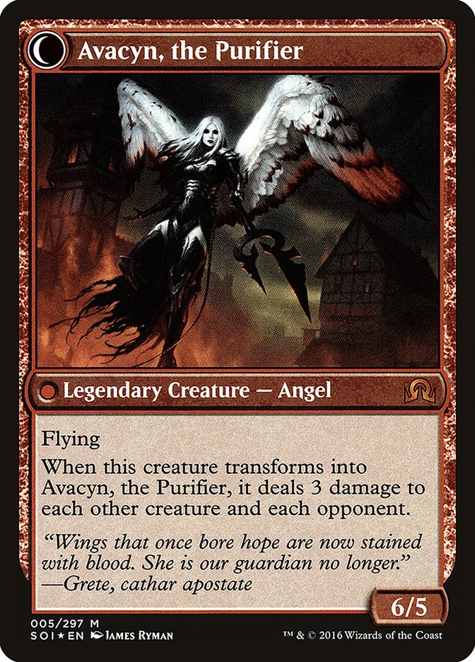 Archangel Avacyn // Avacyn, the Purifier [Shadows over Innistrad Prerelease Promos] | Shuffle n Cut Hobbies & Games