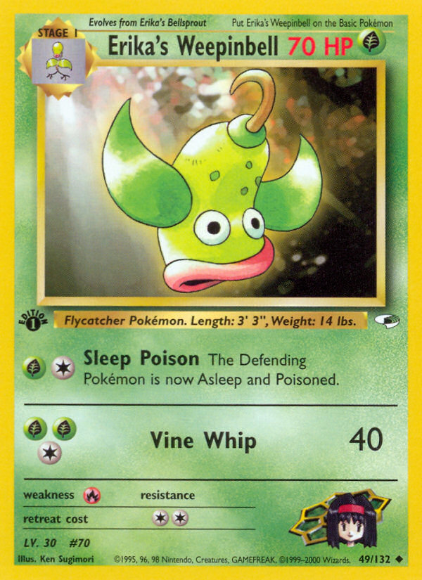 Erika's Weepinbell (49/132) [Gym Heroes 1st Edition] | Shuffle n Cut Hobbies & Games