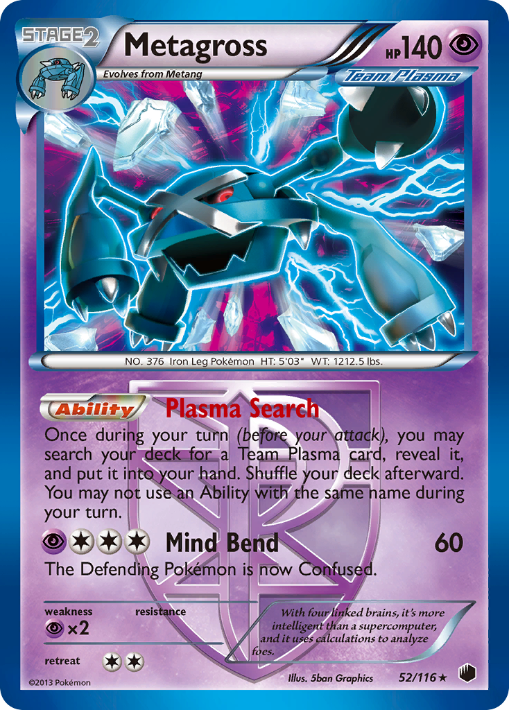 Metagross (52/116) [Black & White: Plasma Freeze] | Shuffle n Cut Hobbies & Games
