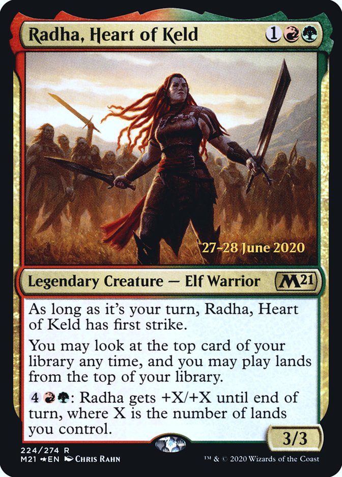 Radha, Heart of Keld [Core Set 2021 Prerelease Promos] | Shuffle n Cut Hobbies & Games