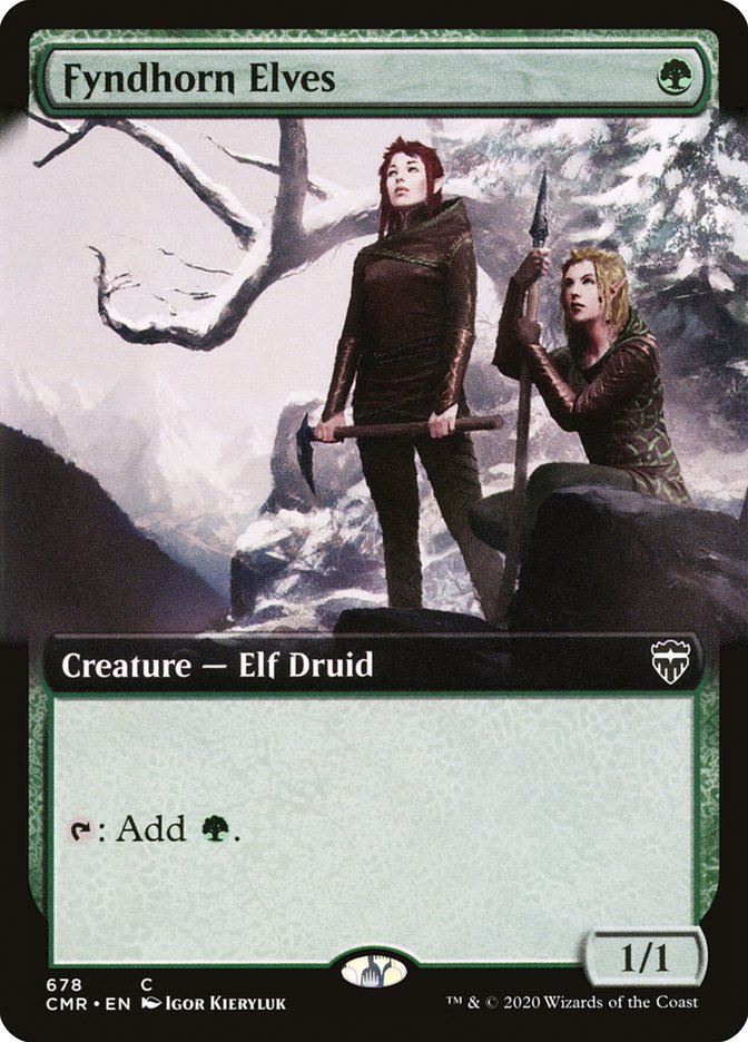 Fyndhorn Elves (Extended Art) [Commander Legends] | Shuffle n Cut Hobbies & Games
