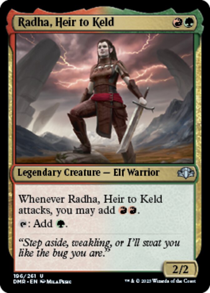 Radha, Heir to Keld [Dominaria Remastered] | Shuffle n Cut Hobbies & Games