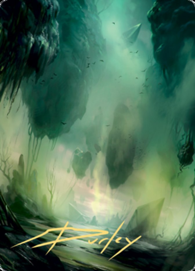Swamp 1 Art Card (Gold-Stamped Signature) [Zendikar Rising Art Series] | Shuffle n Cut Hobbies & Games