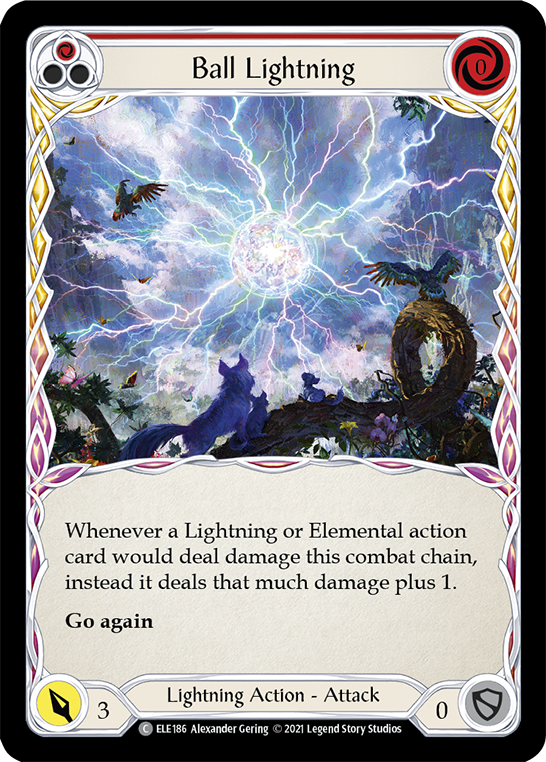 Ball Lightning (Red) [ELE186] (Tales of Aria)  1st Edition Normal | Shuffle n Cut Hobbies & Games