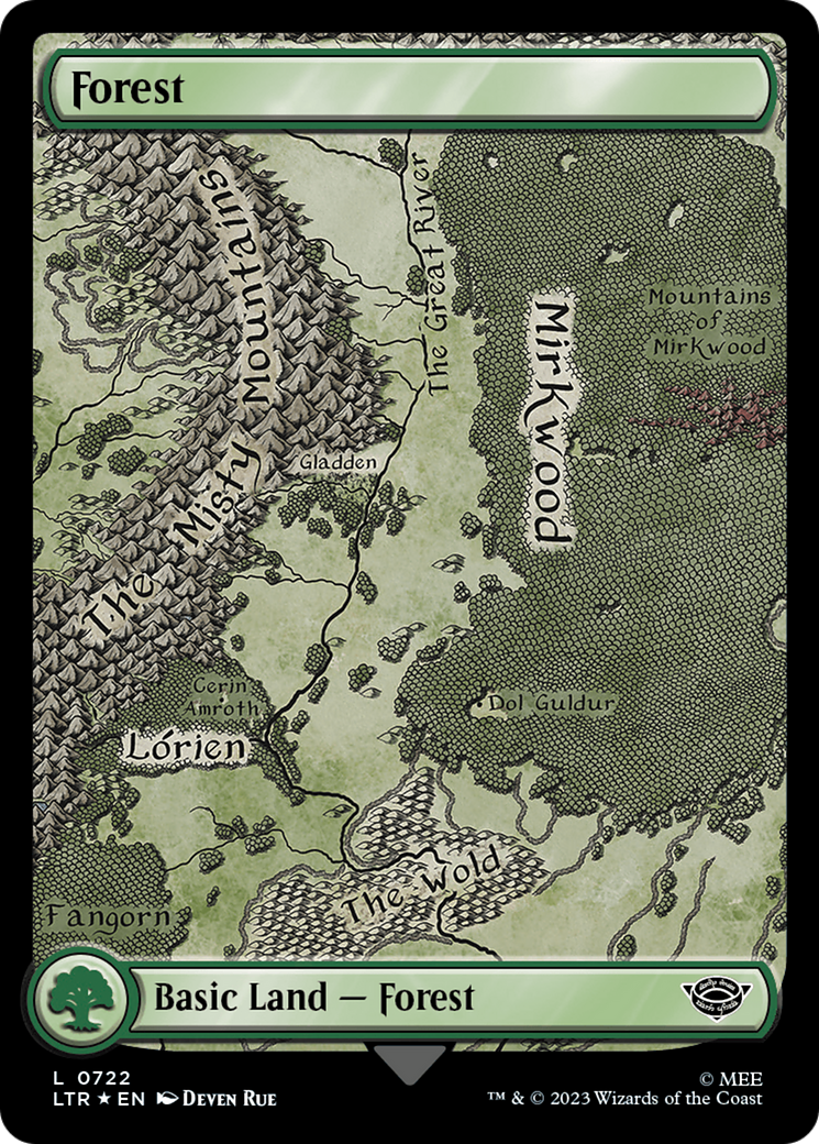 Forest (0722) (Surge Foil) [The Lord of the Rings: Tales of Middle-Earth] | Shuffle n Cut Hobbies & Games