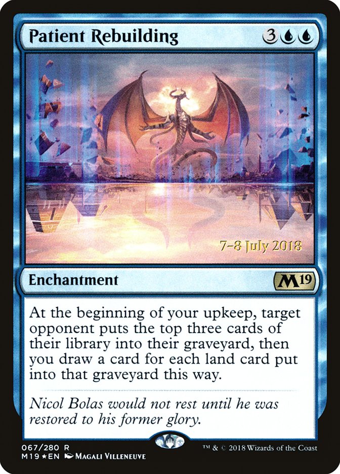 Patient Rebuilding [Core Set 2019 Prerelease Promos] | Shuffle n Cut Hobbies & Games