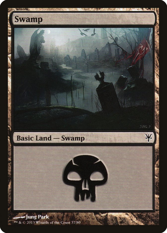 Swamp (37) [Duel Decks: Sorin vs. Tibalt] | Shuffle n Cut Hobbies & Games