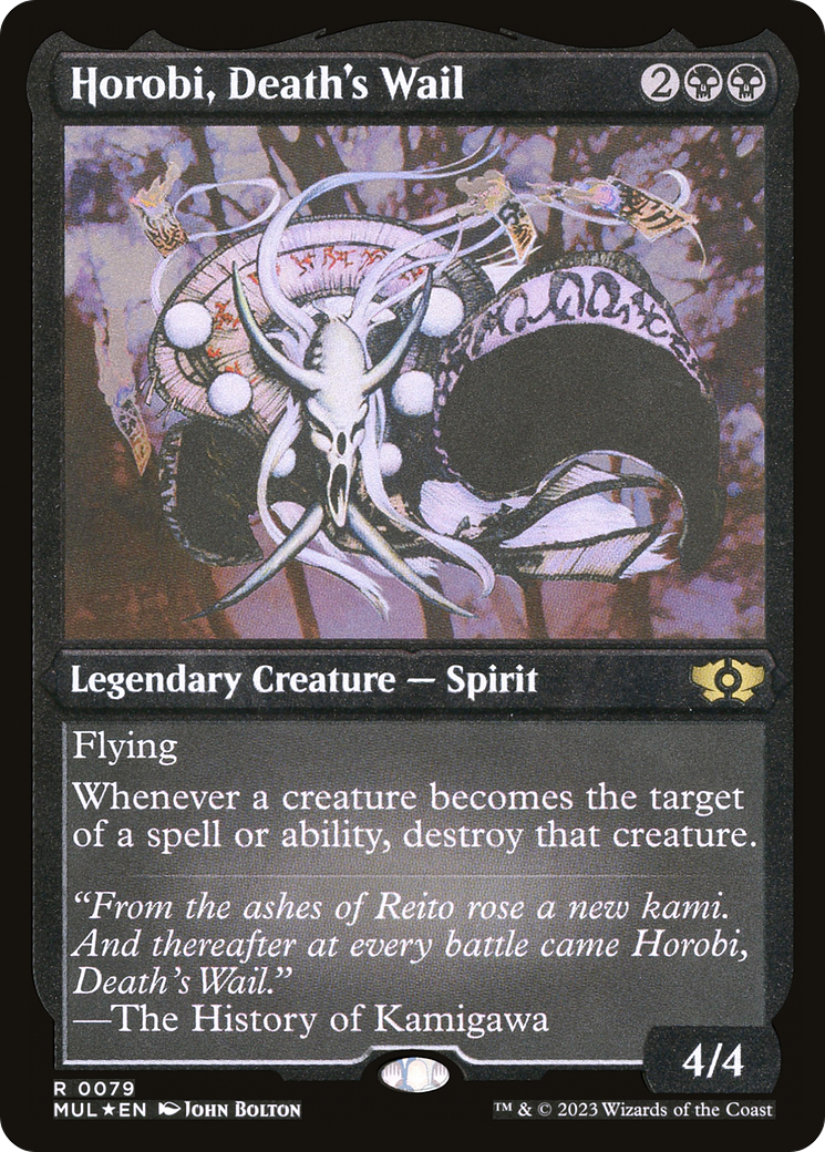 Horobi, Death's Wail (Foil Etched) [Multiverse Legends] | Shuffle n Cut Hobbies & Games