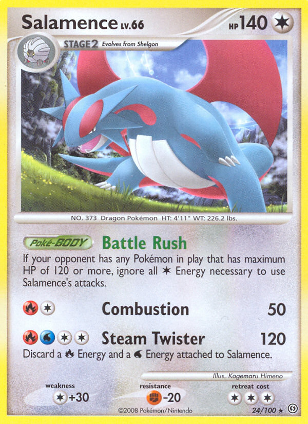 Salamence (24/100) [Diamond & Pearl: Stormfront] | Shuffle n Cut Hobbies & Games