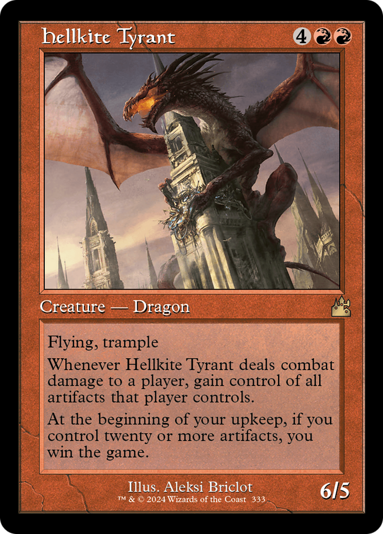 Hellkite Tyrant (Retro Frame) [Ravnica Remastered] | Shuffle n Cut Hobbies & Games