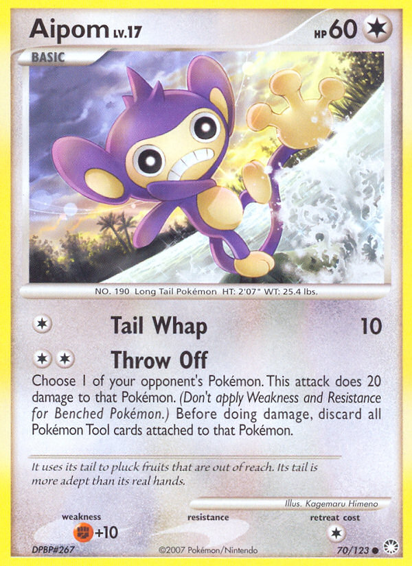 Aipom (70/123) [Diamond & Pearl: Mysterious Treasures] | Shuffle n Cut Hobbies & Games