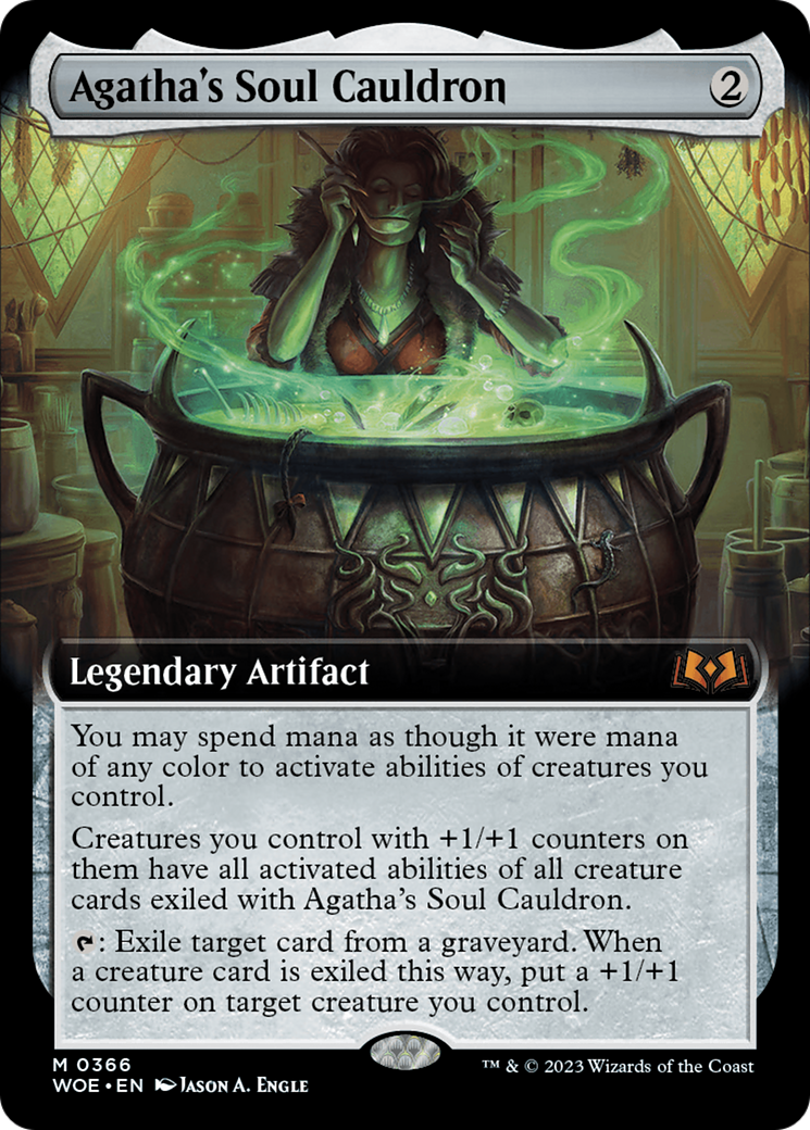 Agatha's Soul Cauldron (Extended Art) [Wilds of Eldraine] | Shuffle n Cut Hobbies & Games