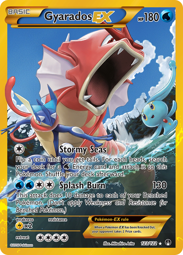 Gyarados EX (123/122) [XY: BREAKpoint] | Shuffle n Cut Hobbies & Games