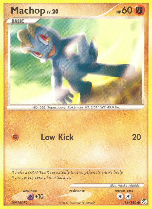 Machop (86/130) [Diamond & Pearl: Base Set] | Shuffle n Cut Hobbies & Games