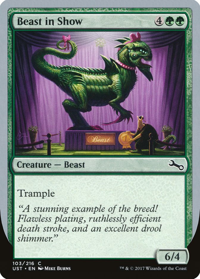 Beast in Show ("A stunning example...") [Unstable] | Shuffle n Cut Hobbies & Games