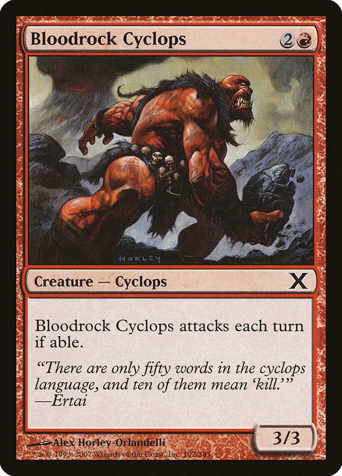Bloodrock Cyclops [Tenth Edition] | Shuffle n Cut Hobbies & Games