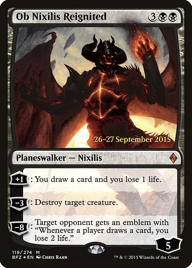 Ob Nixilis Reignited [Battle for Zendikar Prerelease Promos] | Shuffle n Cut Hobbies & Games