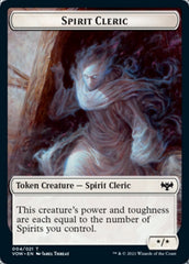 Blood // Spirit Cleric Double-Sided Token [Innistrad: Crimson Vow Tokens] | Shuffle n Cut Hobbies & Games