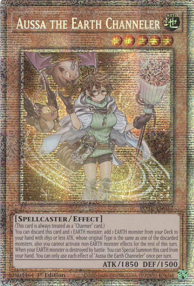 Aussa the Earth Channeler [POTE-EN032] Starlight Rare | Shuffle n Cut Hobbies & Games