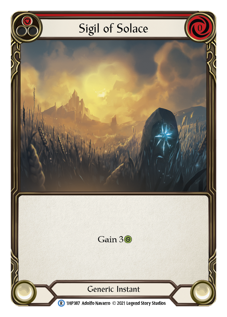 Sigil of Solace (Red) [1HP387] | Shuffle n Cut Hobbies & Games