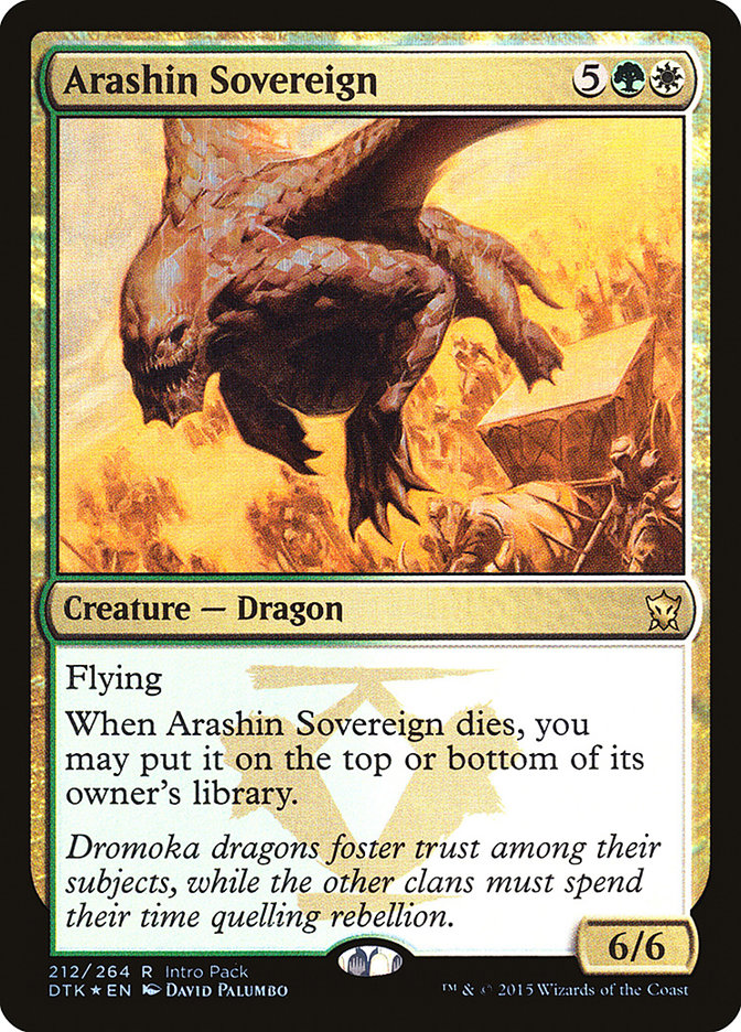 Arashin Sovereign (Intro Pack) [Dragons of Tarkir Promos] | Shuffle n Cut Hobbies & Games