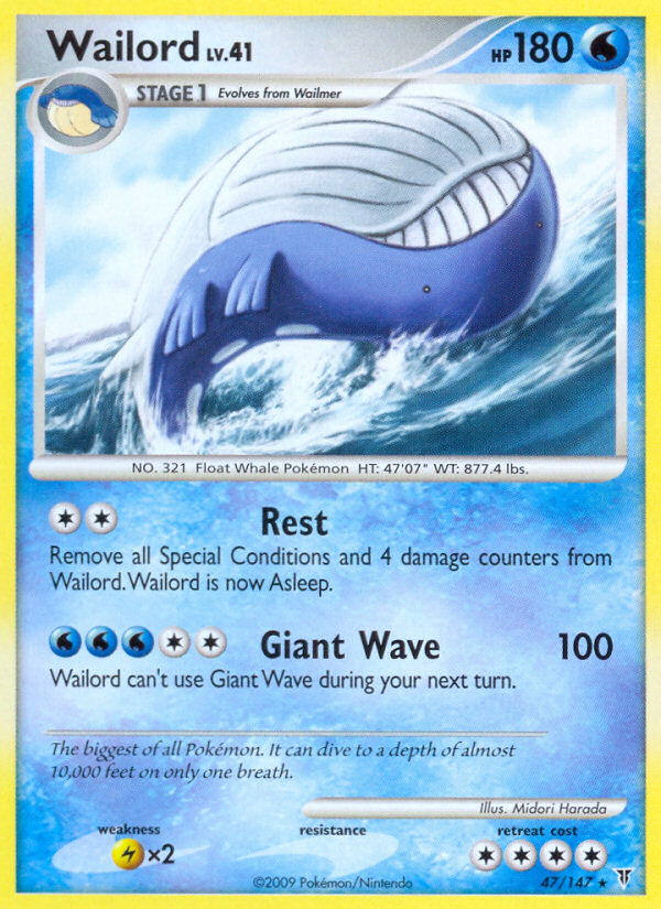 Wailord (47/147) [Platinum: Supreme Victors] | Shuffle n Cut Hobbies & Games
