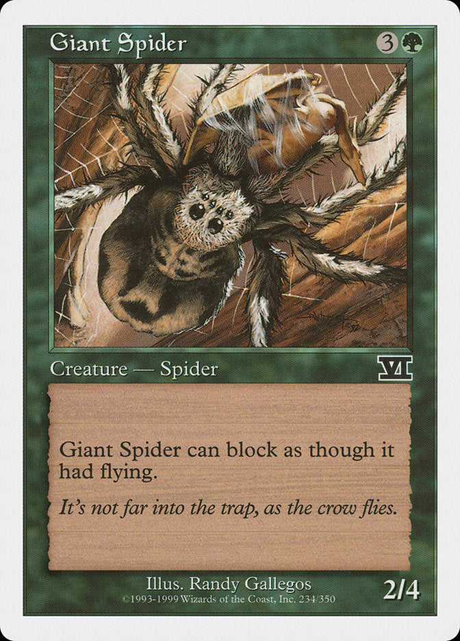 Giant Spider [Classic Sixth Edition] | Shuffle n Cut Hobbies & Games