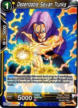 Dependable Saiyan Trunks [BT6-086] | Shuffle n Cut Hobbies & Games