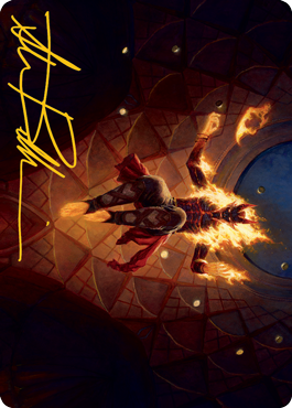 Yusri, Fortune's Flame Art Card (Gold-Stamped Signature) [Modern Horizons 2 Art Series] | Shuffle n Cut Hobbies & Games