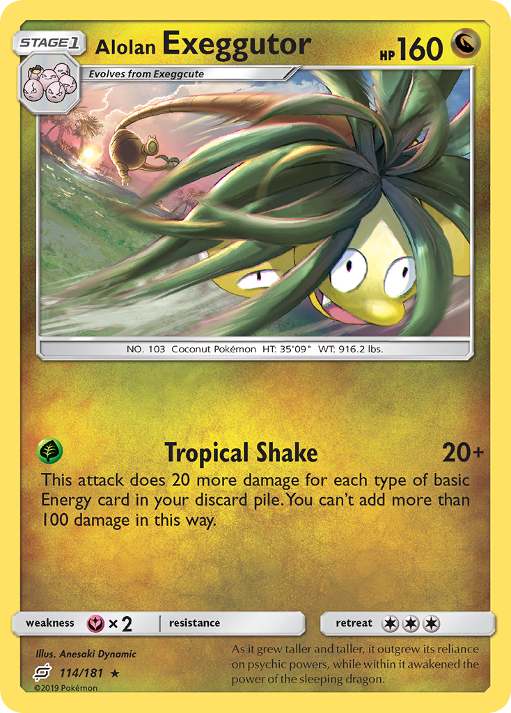 Alolan Exeggutor (114/181) [Sun & Moon: Team Up] | Shuffle n Cut Hobbies & Games