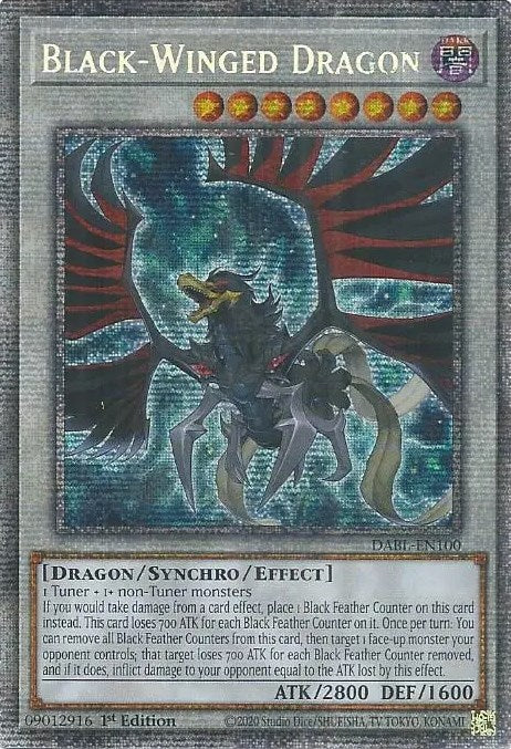 Black-Winged Dragon [DABL-EN100] Starlight Rare | Shuffle n Cut Hobbies & Games