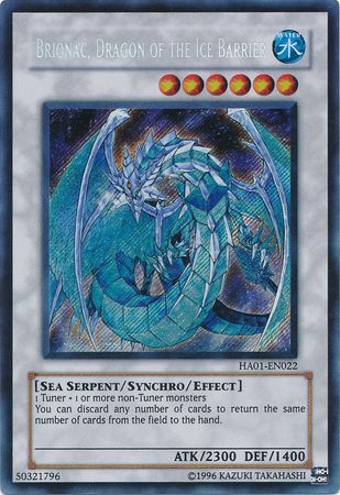 Brionac, Dragon of the Ice Barrier [HA01-EN022] Secret Rare | Shuffle n Cut Hobbies & Games