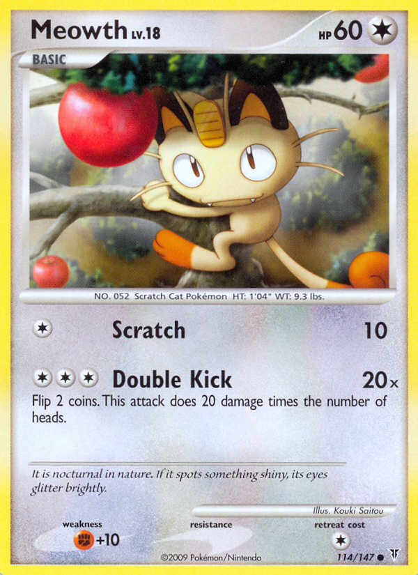 Meowth (114/147) [Platinum: Supreme Victors] | Shuffle n Cut Hobbies & Games