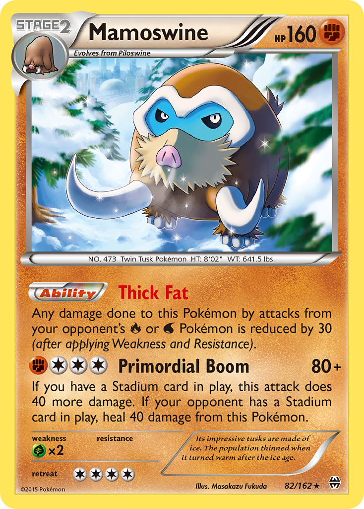 Mamoswine (82/162) [XY: BREAKthrough] | Shuffle n Cut Hobbies & Games