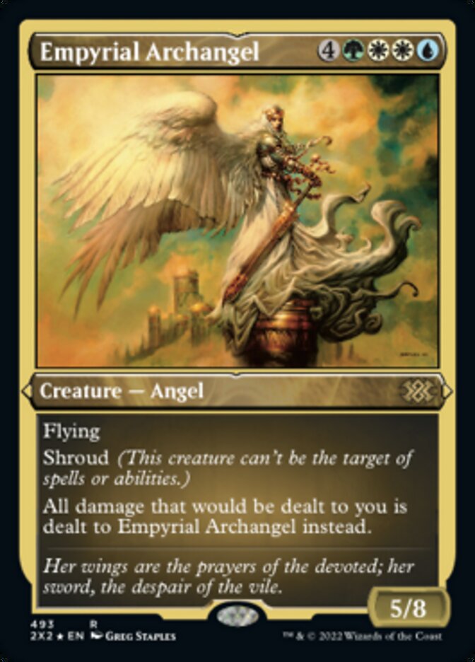 Empyrial Archangel (Foil Etched) [Double Masters 2022] | Shuffle n Cut Hobbies & Games