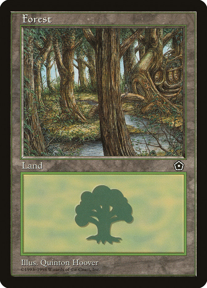 Forest (Treehouse on Right / Black Signature) [Portal Second Age] | Shuffle n Cut Hobbies & Games