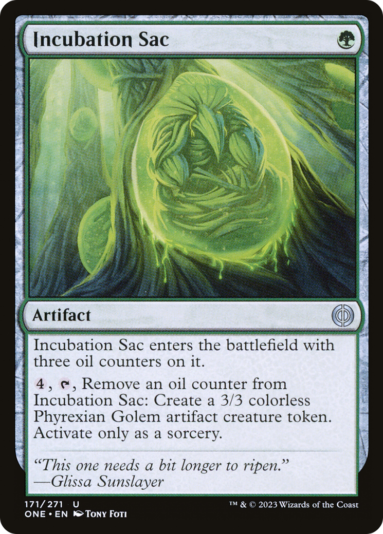 Incubation Sac [Phyrexia: All Will Be One] | Shuffle n Cut Hobbies & Games