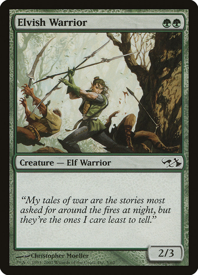 Elvish Warrior [Duel Decks: Elves vs. Goblins] | Shuffle n Cut Hobbies & Games