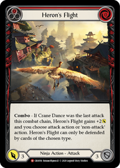 Heron's Flight [CRU056] 1st Edition Rainbow Foil | Shuffle n Cut Hobbies & Games