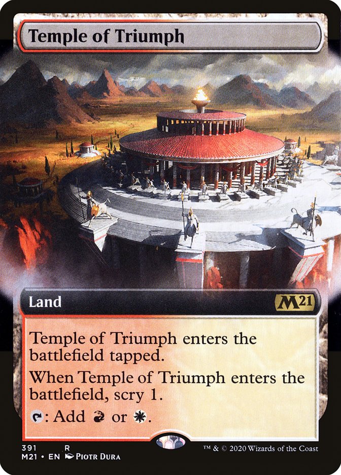 Temple of Triumph (Extended Art) [Core Set 2021] | Shuffle n Cut Hobbies & Games