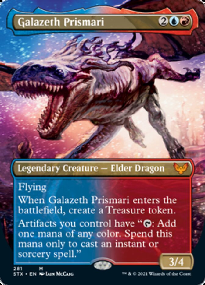 Galazeth Prismari (Borderless Alternate Art) [Strixhaven: School of Mages] | Shuffle n Cut Hobbies & Games