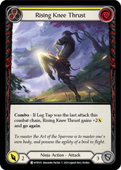 Rising Knee Thrust (Yellow) [U-WTR105] (Welcome to Rathe Unlimited)  Unlimited Rainbow Foil | Shuffle n Cut Hobbies & Games