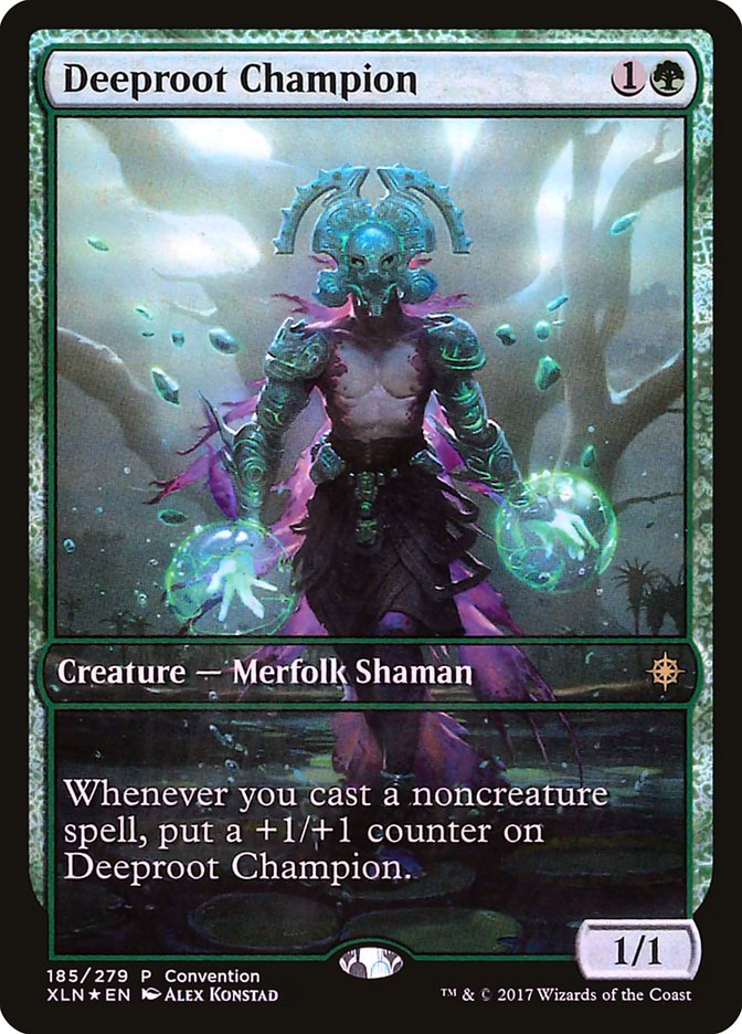 Deeproot Champion (Convention) (Full Art) [Ixalan Promos] | Shuffle n Cut Hobbies & Games