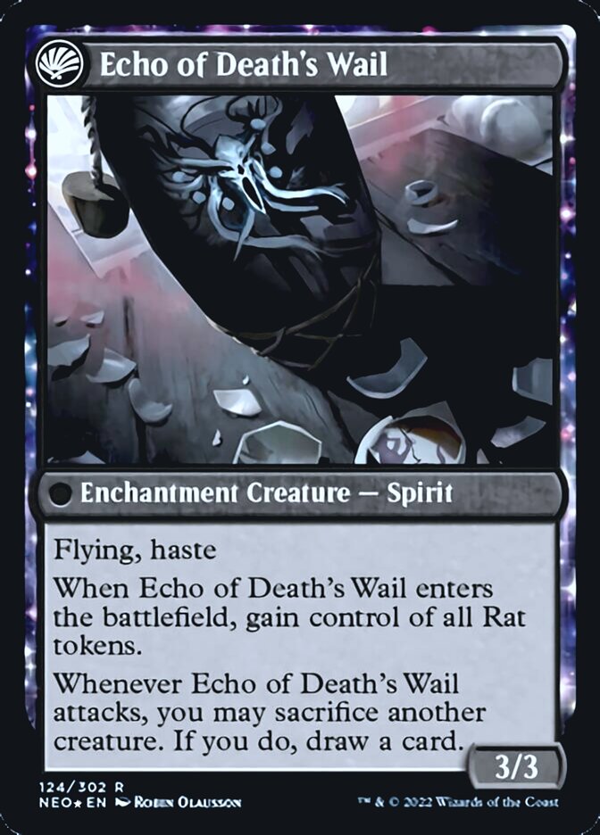 Tribute to Horobi // Echo of Death's Wail [Kamigawa: Neon Dynasty Prerelease Promos] | Shuffle n Cut Hobbies & Games