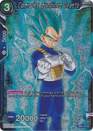 Comrades Combined Vegeta (Foil) (EX01-02) [Mighty Heroes] | Shuffle n Cut Hobbies & Games